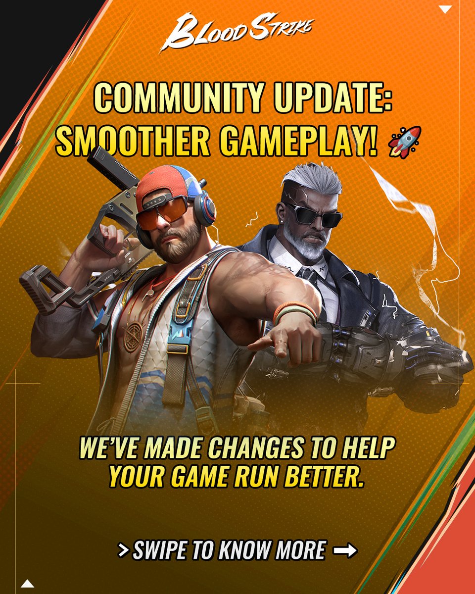 bloodstrike_EN's tweet image. Smoother gameplay is here. Swipe to see how!

Let us know what you think of the changes in the comments.

#BloodStrike #BS #CommunityUpdates