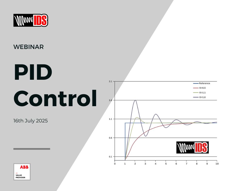 InverterDrives's tweet image. 🔧 Master PID Control with ABB!
Join Liam Blackshaw, ABB UK Drives Product Manager, on Wednesday 16 July at 10am BST for a free, expert-led webinar.

👉 Book your place now! inverterdrivesystems.com/abb-variable-s…
#ABBDrives #PIDControl #Webina
