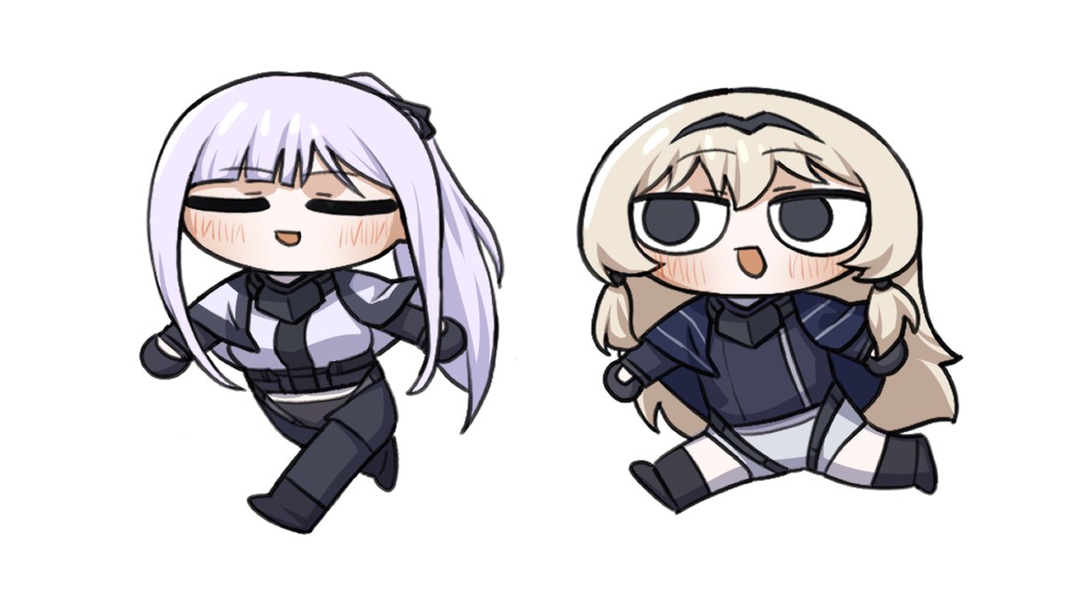 #GirlsFrontline #ドルフロ #소녀전선 
155/200
귀염둥이 듀오

cutie duo😚