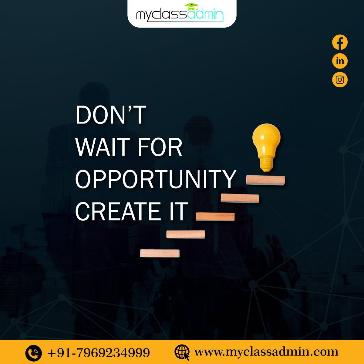 MyClass_A_dmin's tweet image. Success doesn&apos;t come to those who wait, it comes to those who take action.
Empower your educational journey with MyClassAdmin – your smart classroom companion.

📞 Contact us: +91-7969234999
🌐 Visit: myclassadmin.com

#MyClassAdmin #EducationSolutions #SmartLearning