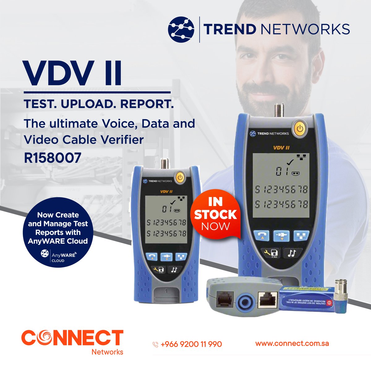 connectnetwrks's tweet image. Power meets precision! 🔌
Check out the PoE Pro &amp;amp; VDV II cable verifiers from Trend Networks – test Voice, Data, Video &amp;amp; PoE with ease.
 ✅AnyWARE Cloud Enabled
 ✅Ready Stock
 📞+966 9200 11 990
 🌐 connect.com.sa
 
#PoEPro #VDVII #CableTester #TrendNetworks #ITTools