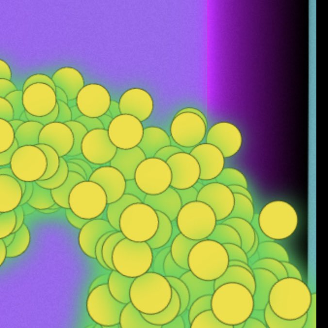 GeometricNarwal's tweet image. I’ve been enjoying my fully onchain 1/1 this morning from @uber_boring_man &amp;amp; @WickedCapsie with a palette based on the work of Emma Kunz.