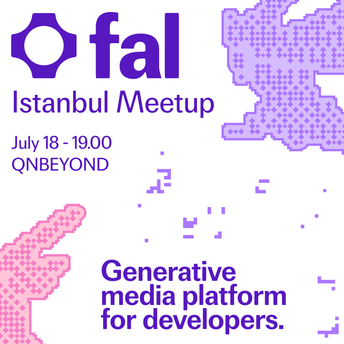umutgunbak's tweet image. Hey! We are organizing a @FAL meetup at Istanbul on July 18, with @QNBEYOND's support
Mark your calendars, we would love to meet with developers, solopreneurs, vibe coders, or anyone just interested in AI!
You can learn more about fal and take our swag, meet like-minded…
