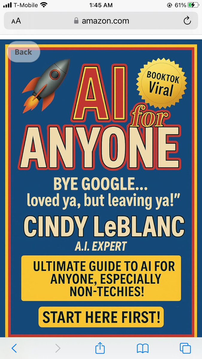 Cindy LeBlanc AI Author tweet media