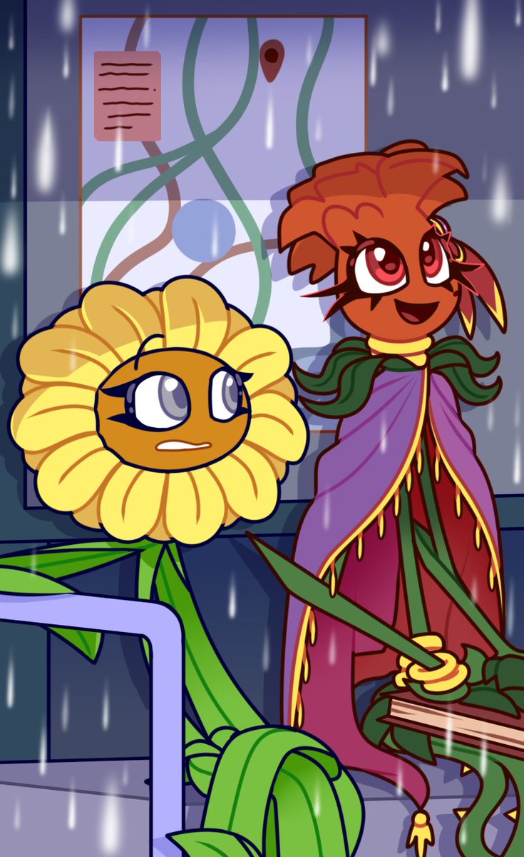 GreenManeHeart's tweet image. Looks like I have the time to finish "Your Fortune Friend" PART 2 after all since there's only 9 pages for it.
Not sure when I will post it but yeah! I'm so happy~
Here's a sneak peek of one of the pages π»πΉ
#plantsvszombies #pvz #pvzoc #sunflower #rose #pvzgw2 #webcomic