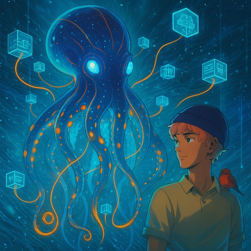 It feels like everyone is suddenly talking about OpenLedger right now.
And honestly? It makes sense they’re not just building another AI project. They’re building something different.

But here’s what’s been on my mind:

Why an octopus?
Why not a brain, a robot, or something more