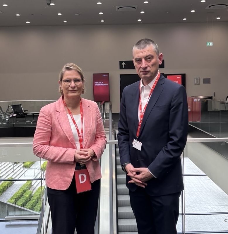 I met with Germany’s Federal Minister of Justice, Dr. Stefanie Hubig, for a substantive exchange on the escalating authoritarianism in Georgia.

We addressed the urgent need to secure the release of political prisoners, the deliberate targeting of young activists and opposition