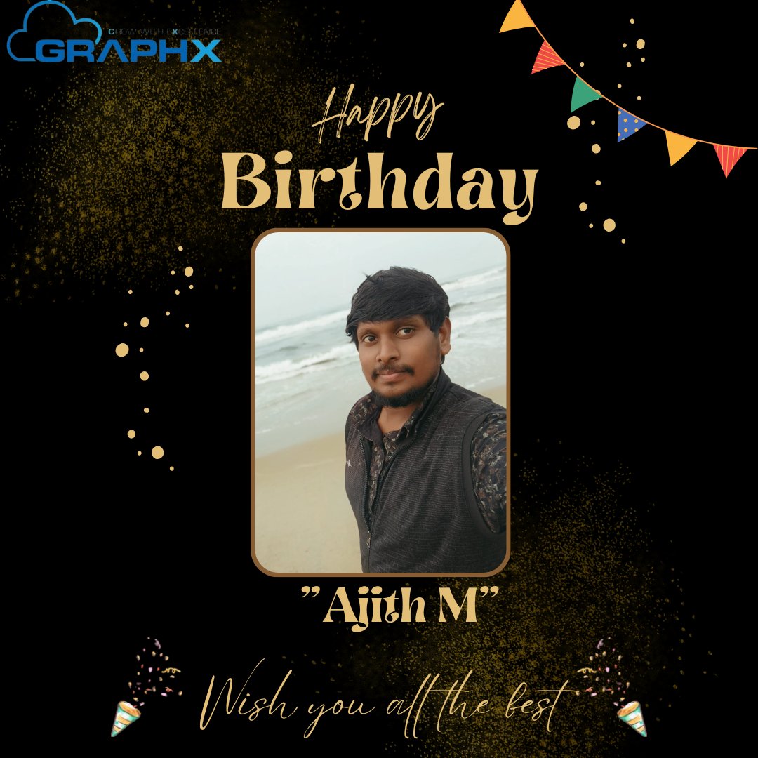 GraphxSystems's tweet image. 🎉 Wishing a very Happy Birthday to Ajith M! 🎉
Your dedication and energy make our workplace better every day.
Have a fantastic year ahead! 🎂🎈
#GraphXCelebrations #TeamGraphX #EmployeeBirthday #BackOffice #Graphxsystems #MedTech