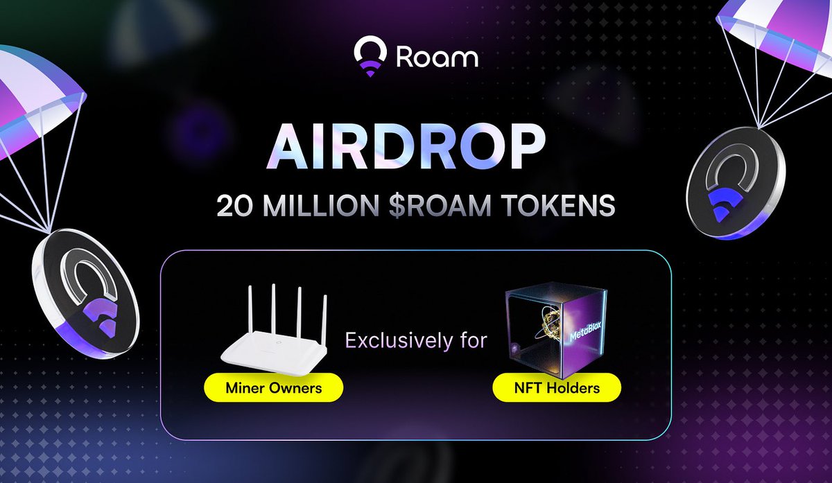 🤩 Why Join Roam?  Connect to secure, seamless WiFi globally Earn rewards while using the network Be part of Web3's wireless revolution  Help democratize internet access worldwide 
#RoamTheWorld <a href="/weRoamxyz/">Roam</a>
My Code: 53812940 Up to 30 Point