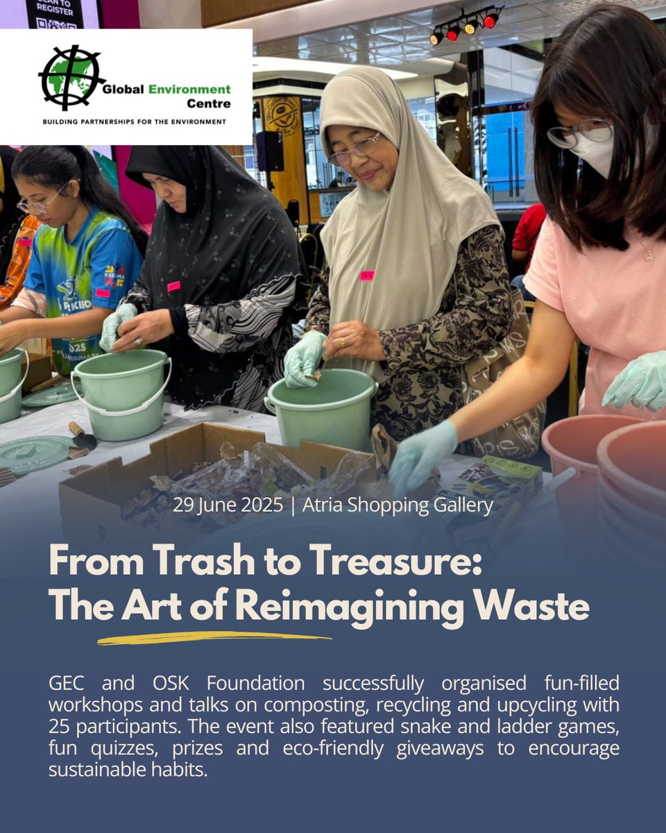 From celebrating the International Day of Forests, to exploring rivers, and hands-on eco-workshops — our team spent the long weekend connecting people and nature. 🌿

Swipe through to see what we were up to!

#Workshops #Recycling #River #Trail #Exhibition #OrangAsli