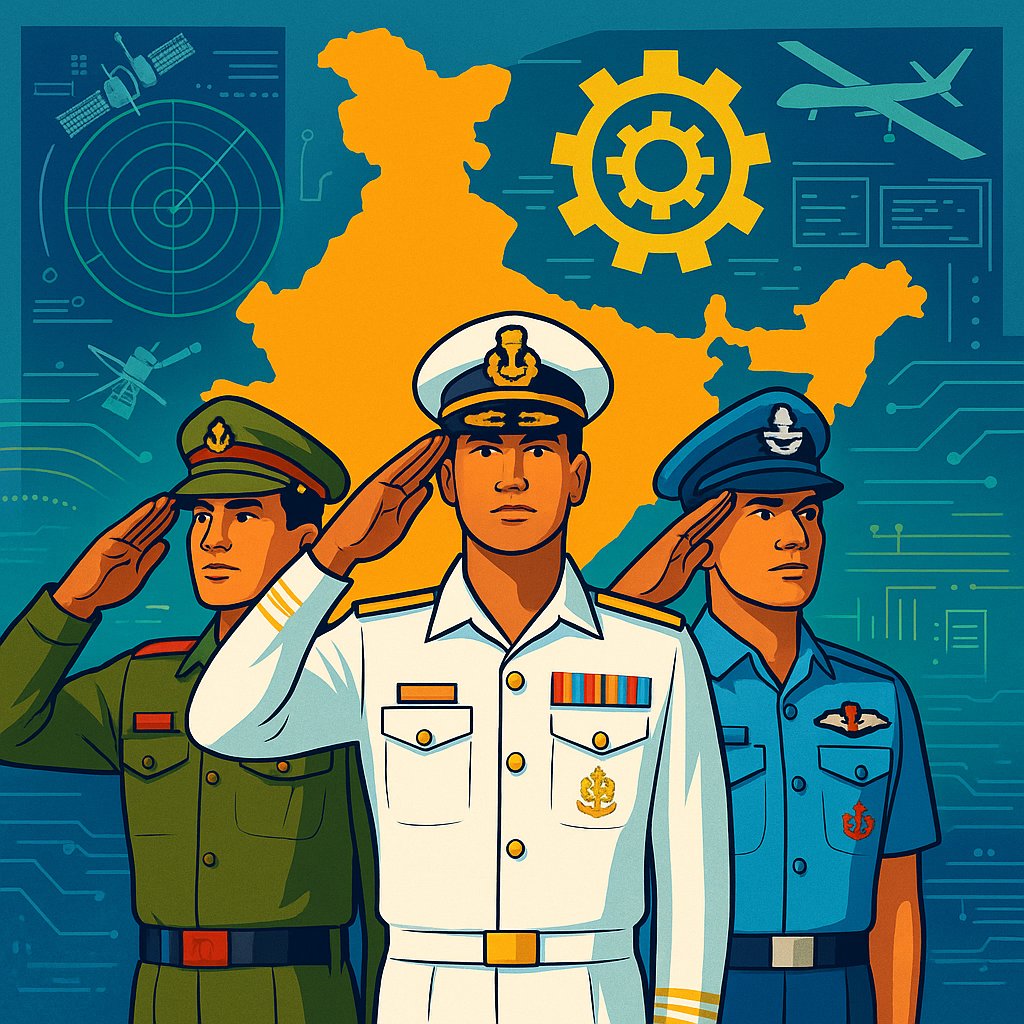 SamvadaWorld's tweet image. 📘 Sharp Scope | Forging Tri-Services Synergy: The Evolution of Integrated Defence from Fragmentation to Unified Command in India | June 2025 🇮🇳
In this edition of Sharp Scope, Viswapramod C (@PramodViswa) and Dhruv Ashok explore India’s journey from fragmented defence…