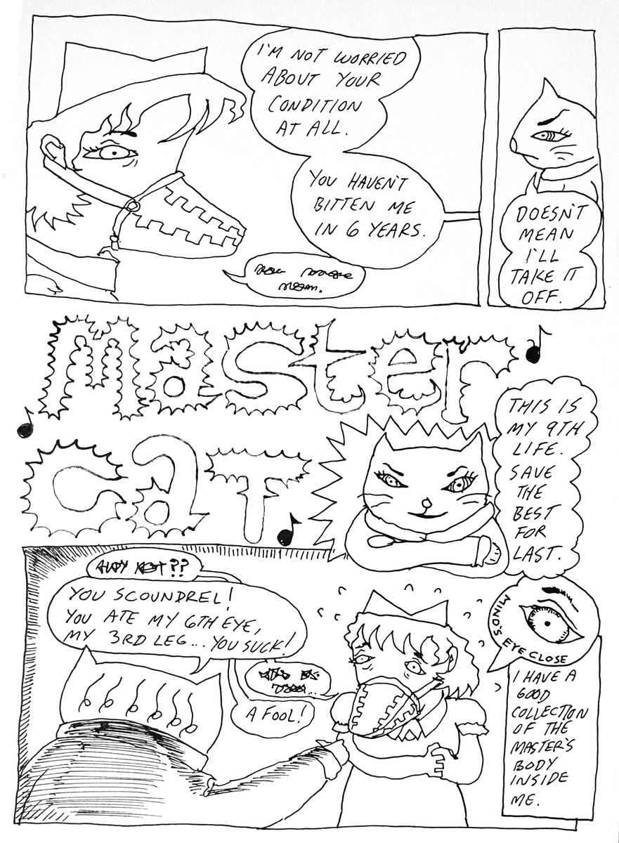 CopperOdyssey's tweet image. Master Cat random comic
