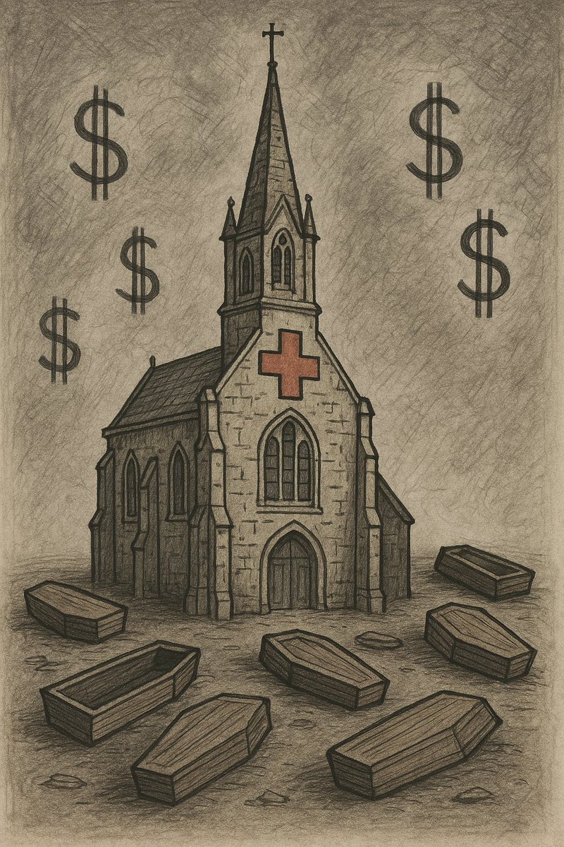 NigelKellow's tweet image. Hospital systems are cathedrals to the worship of failure.
A bleak picture, but bear with me. They squat in communities like dismal holes - sucking in the sick and their money. They treat disease, not prevent it.
Everyone who is now healthy will become sick in the future.…