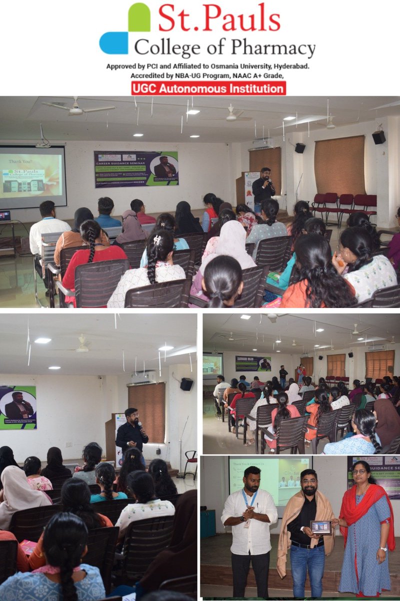 stpaulspharmacy's tweet image. Stand Out and Get Hired – Resume and LinkedIn Synergy for #PharmaCareers

The #TrainingandPlacement Cell of #StPaulsCollege of Pharmacy successfully organized an insightful seminar on 24th June 2024, in collaboration with #CLINOSOL Pvt. Ltd., Hyderabad.

#DivisLaboratories #QA