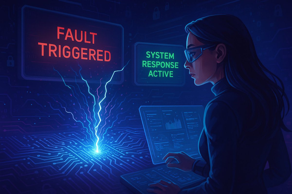 syberintel's tweet image. Fault Injection Testing: The art of hacking your own system before hackers do.
Inject faults. Watch what breaks. Fix it.
That’s how resilient systems are built.
#CyberSecurity #FaultInjection #EthicalHacking #SecureByDesign