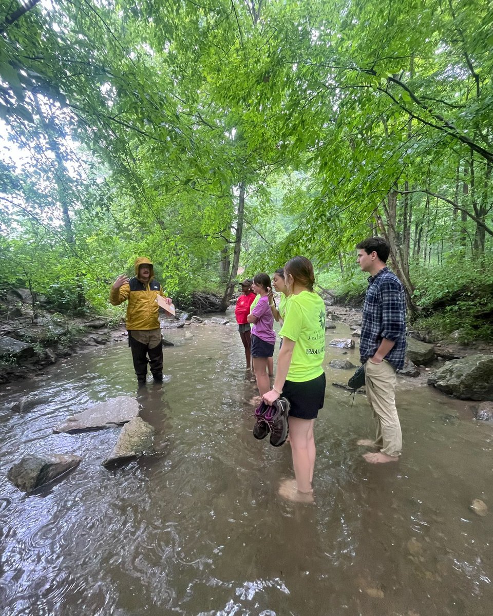 kibiorg's tweet photo. Our Urban Naturalists dove into waterway health with Hoosier Riverwatch, learning how to assess stream conditions.

They explored the mission of Hoosier Riverwatch and helped our Urban Naturalists become active stewards of Indy’s waterways! 💧

@idemnews https://t.co/FObDuBts7P