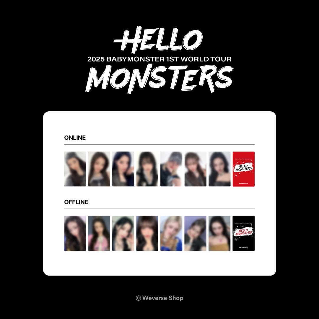 ベビモン　weverse Hello! MONSTIEZ 当選トレカ　ラミ BABYMONSTERベビモン1周年 weverse トレカ セット ラミ - メルカリ