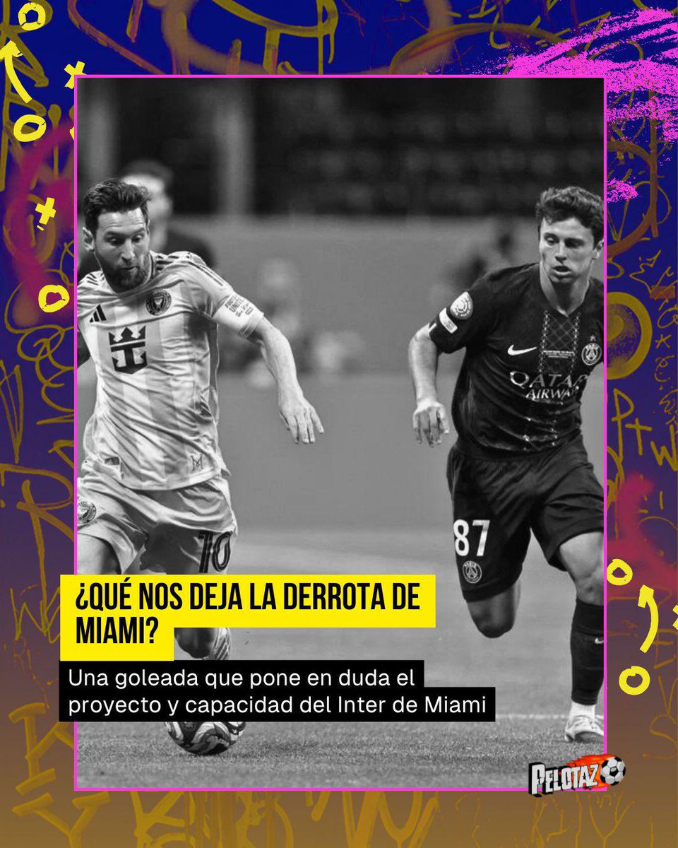 💔 EL SUEÑO TERMINA EN ATLANTA 🇺🇸

Inter Miami quedó eliminado del Mundial de Clubes tras ser goleado por el PSG de Luis Enrique. Messi, Suárez, Busquets y compañía no pudieron ante la intensidad del rival y dicen adiós en octavos.

¿La última de Leo en un torneo internacional?