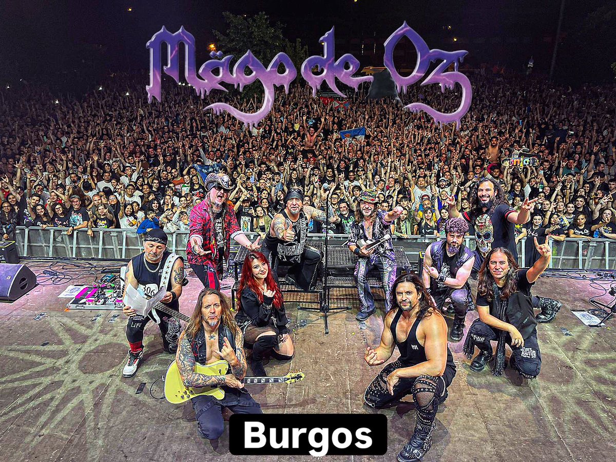 Y cuarto! Fiesta grande en Burgos!
Ni la lluvia, ni los problemas técnicos ni mucho menos la hora han podido con vosotros ni con nosotros!
GRACIAS BURGOS!!!
<a href="/MAGODEOZOFIC/">MÄGO DE OZ OFICIAL</a>