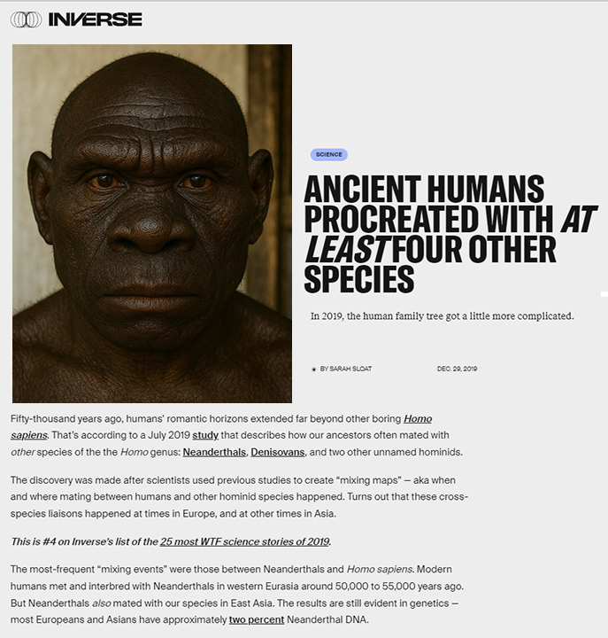 <a href="/sola_chad/">𝕊𝕠𝕝𝕒 ℂ𝕙𝕒𝕕 🎚️</a> Race is not a social construct, its biology. As for the Bible, it was not about Homo erectus. Sub-Saharan Africans trace up to 19% of their ancestry to an extinct archaic species NOT found in the DNA of Asians or Caucasians.

Out-of-Africa Theory Debunked
youtube.com/watch?v=lABvt4…