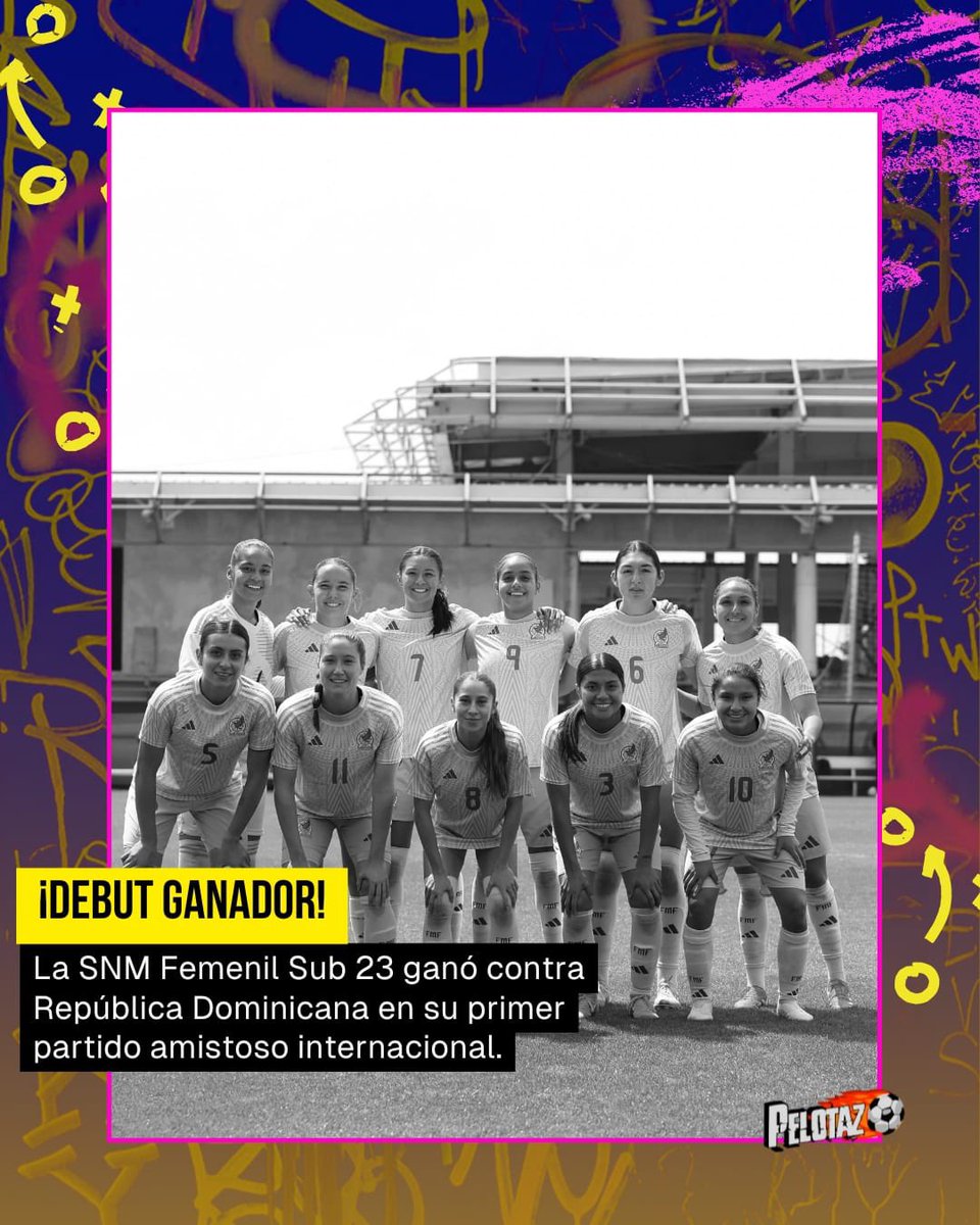🔥 DEBUT HISTÓRICO DEL TRI FEMENIL SUB-23 🇲🇽

La nueva categoría Sub-23 de México femenil inició con victoria 3-0 ante República Dominicana en su primer amistoso internacional. Goles de Paola García, “Tepa” Lomelí y Natalia Mauleón, con Tanna Sánchez como capitana.