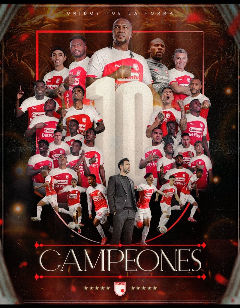 Carlos Sánchez (@carlossanchez6) on Twitter photo Felicitaciones <a href="/SantaFe/">Independiente Santa Fe</a> 🏆👏👏 Felicitaciones <a href="/SantaFe/">Independiente Santa Fe</a> 🏆👏👏