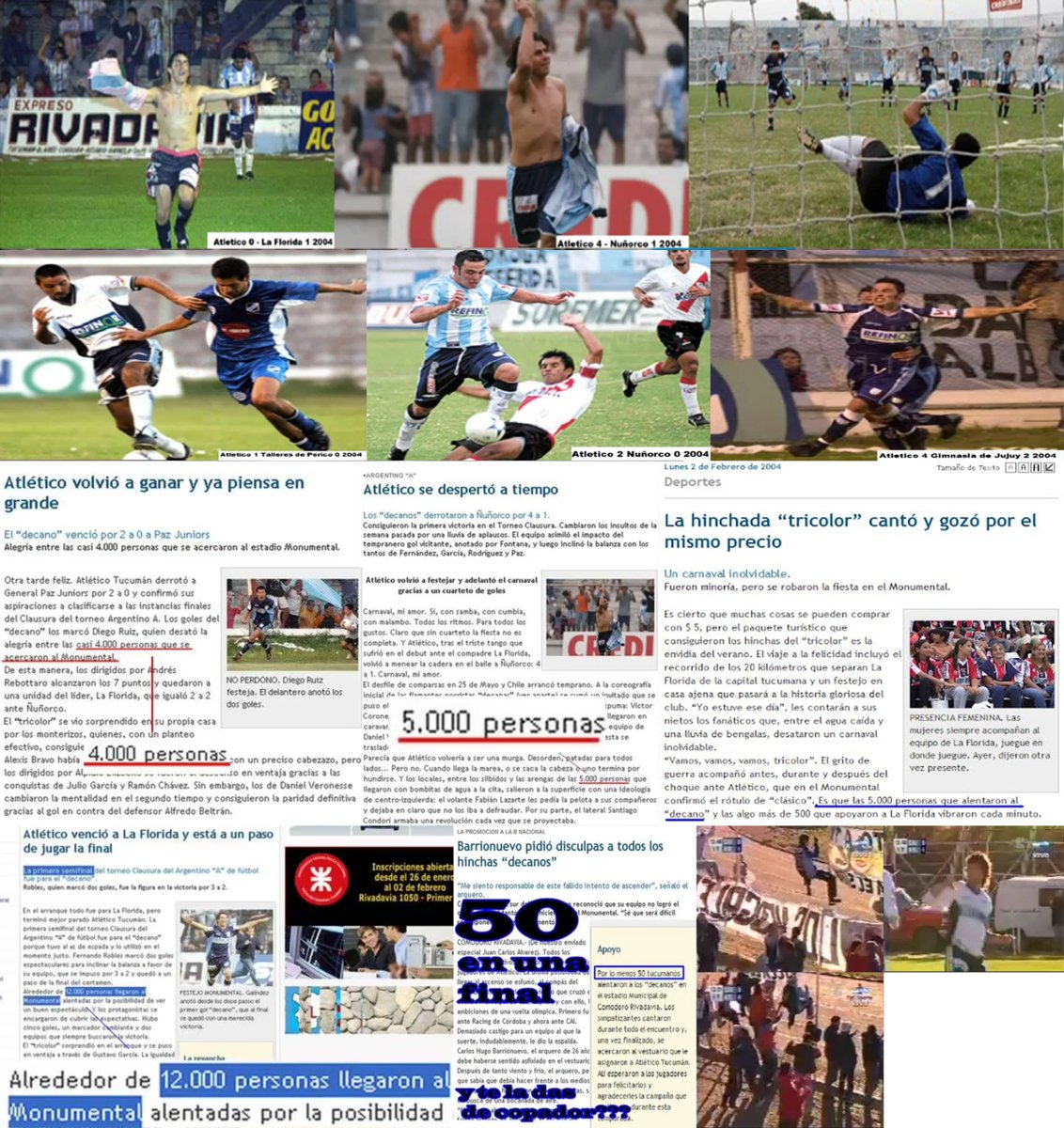 cirujasucio's tweet photo. @ElKmandaenTUC @MatiasHerr15903 acá tenes fotos de San Martin jugando la liga y atletico jugando el argentino en los mismos años, nosotros copabamos canchas de mierdita mientras que ustedes llevaban 50 A UNA FINAL!!!
y si querés te muestro fotos del argentino a y b por esos años https://t.co/wevIL5izgK