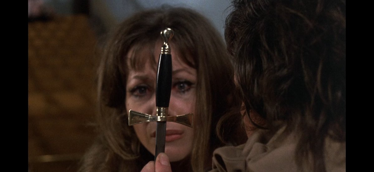 SapphicCineaste's tweet photo. Ingrid Pitt’s eyes in this scene from The Vampire Lovers (1970)… utterly heartbreaking https://t.co/XgUnx5Z40w