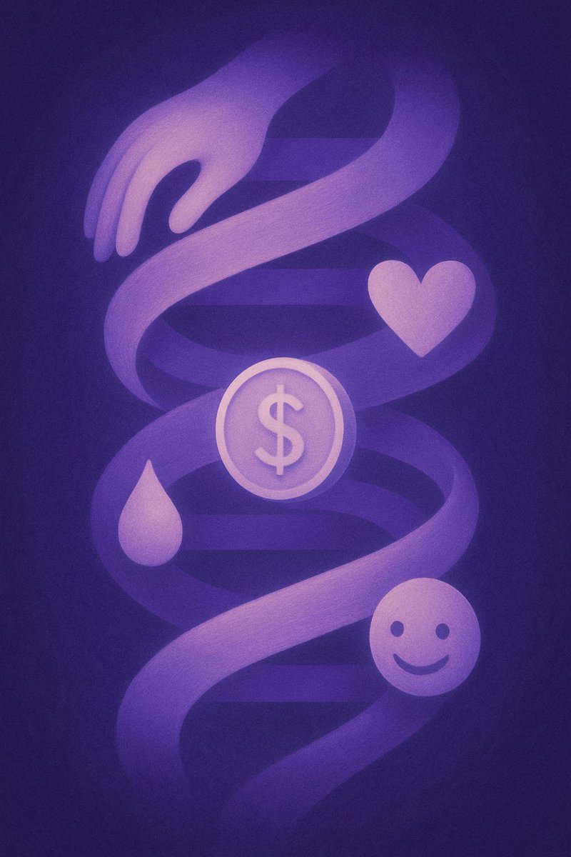 Oyomattany's tweet photo. "What is money?"
To me, it's not just a currency — it's memory, emotion, connection, and sacrifice.
This artwork expresses the invisible strands money weaves through our lives.
Soft. Symbolic. Surreal.
Submitted for the @perena art bounty 💜
#PerenaFamily #WhatIsMoney https://t.co/nYcsYUJtbJ