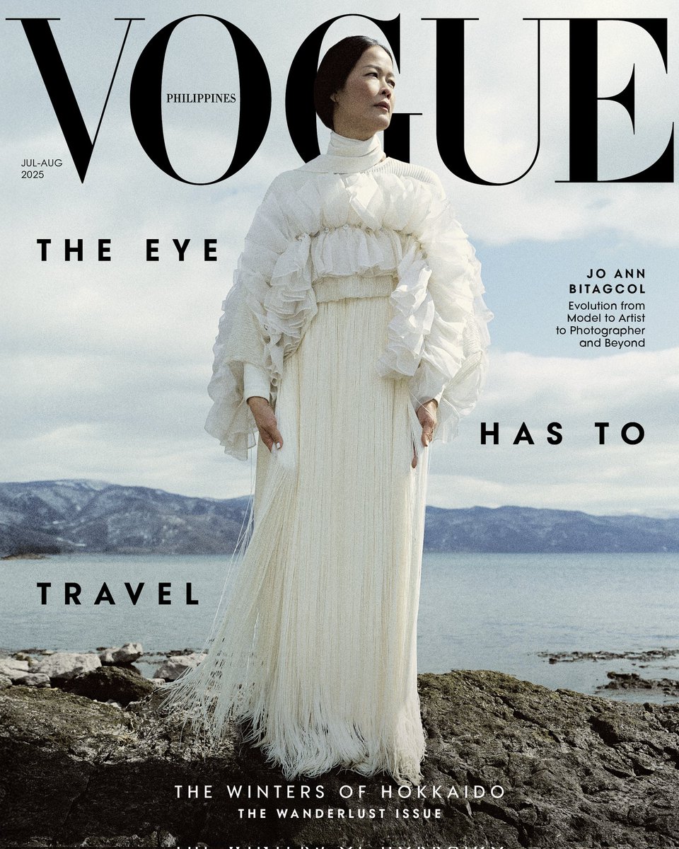 For the July/August 2025 issue of Vogue Philippines, we celebrate a homegrown history through #JoAnnBitagcol's many lives in fashion, from model to artist to photographer and beyond. 

Read the full cover story, now available at shop.vogue.ph and on newsstands.