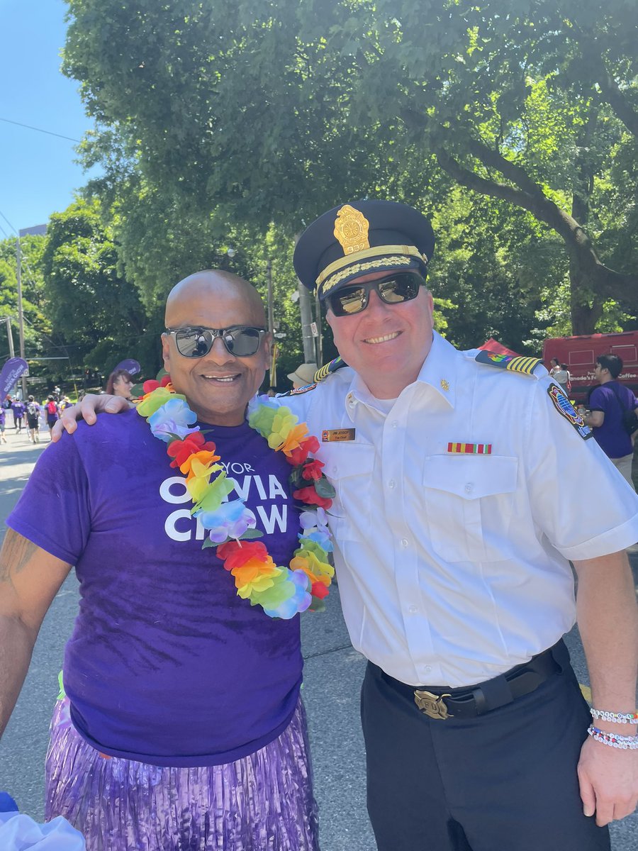 ChiefJessopTFS's tweet photo. More fun, more pride 🌈 from today’s #PrideTO Parade! https://t.co/ZC7zEEWUsk