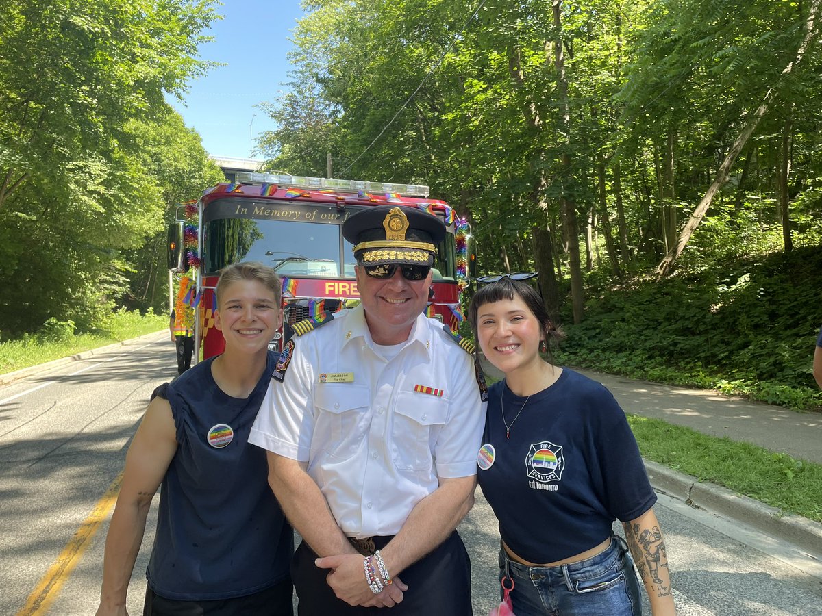 ChiefJessopTFS's tweet photo. More fun, more pride 🌈 from today’s #PrideTO Parade! https://t.co/ZC7zEEWUsk