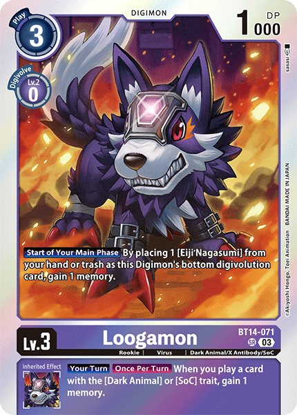 Empireyout's tweet photo. @Digi_Dane loogarmon SOC, even before takemikazuchi the deck Felt like BS to Face From the start. bowmon dose what the Original DNA ultra-S Does but Easier. Loogarmon can tuck his teamer from trash **OR HAND** to gain 1 (making it the best Linker in the game). https://t.co/lZSVZXD6so
