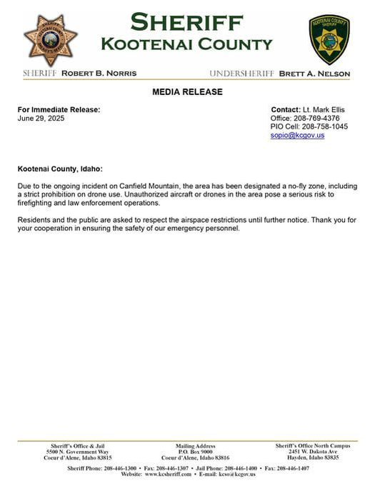 ferozwala's tweet photo. The Idaho area of the active shooter has been deemed a NO FLY ZONE!
Authorised personnel ONLY!
#Athol #Idaho #USA
https://t.co/xhm2GNWBrH https://t.co/dvYIMBMpOw