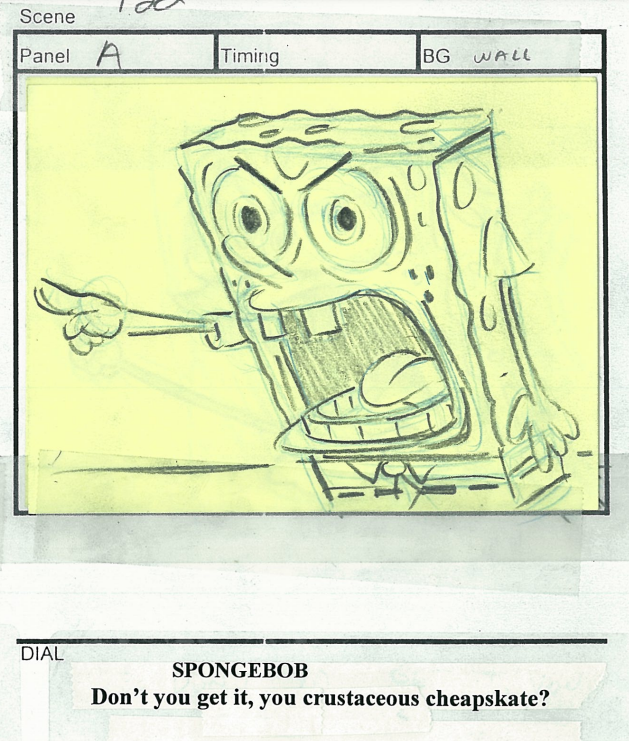 ArtofSpongebob's tweet photo. A drawing by Stephen Hillenburg from the episode "Pickles." https://t.co/yXo2GNWhNy