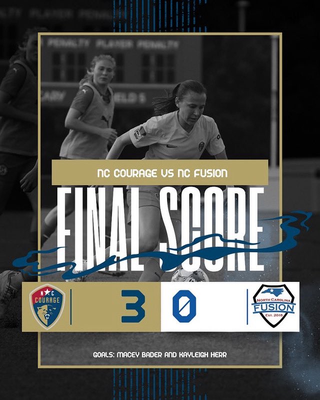 Courage finish the season with a 3-0 victory! Lauren Zitt and Wicki Dunlap with the clean sheet. That is THREE undefeated regular seasons in a row for the Courage - what an amazing accomplishment for the players and staff. Next up, playoffs!! #ForTheW