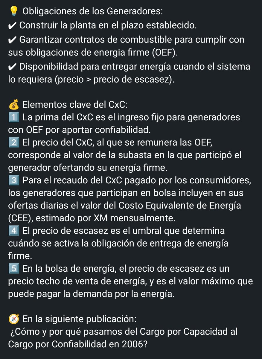 JoseLMorilloC's tweet image. Empezamos con una serie de 10 publicaciones sobre el Cargo por Confiabilidad. Para garantizar la seguridad del suministro eléctrico, es importante conocer los detalles de los mecanismos ideados para tal fin. #TransiciónEnergética
