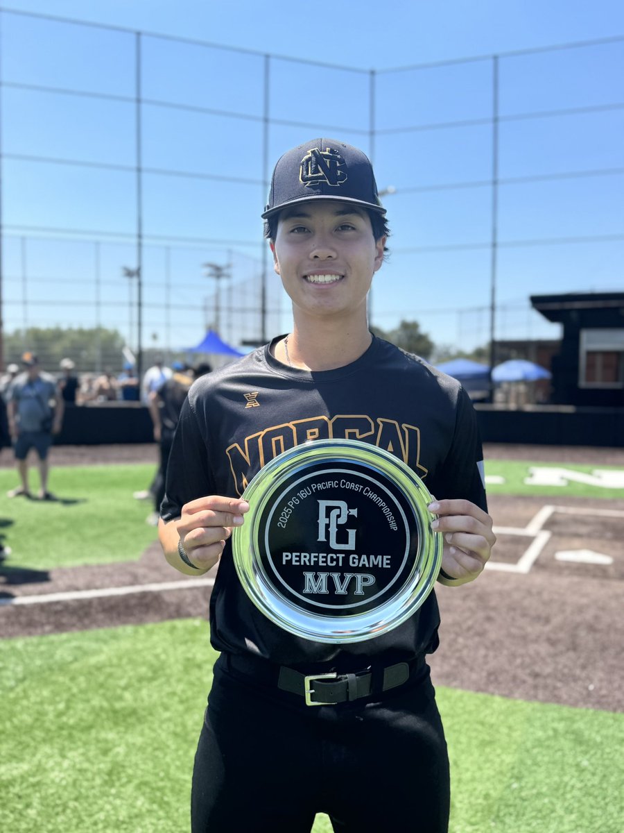 Congratulations to our 2027 <a href="/NorCalBlack/">Norcal Black</a> team on winning the <a href="/California_PG/">Perfect Game California</a> 16u Pacific Coast Championship and to <a href="/MathewsTreyvor/">Treyvor Mathews</a> on being named tournament MVP. 

We played against some really good teams and took a complete team effort from top to bottom. <a href="/pconroy44/">Patrick Conroy</a>