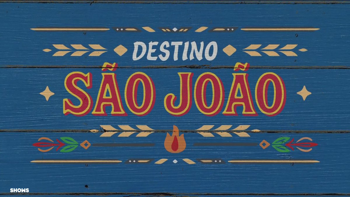 A TV Globo exibe agora o especial "Destino São João". #DestinoSãoJoão