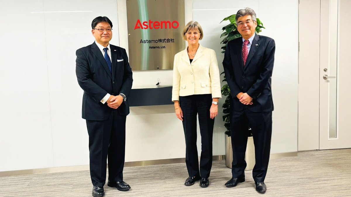 astemojp's tweet image. 先日、ロングボトム駐日英国大使がAstemo本社へ来訪されました✨
日本やヨーロッパでの今後のBEV普及に向けたビジョン・課題について、意見交換を行いました🚗💭
@UKinJapan @JuliaLongbottom
#Astemo #Mobilitybeyond
#ATF #EV