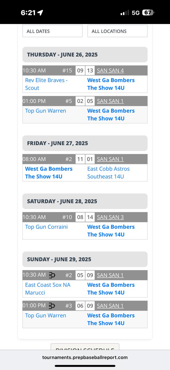 Bombers Sports Academy (@bombersacademy) on Twitter photo The Show 14u dominates in Alabama, emerging victorious with a 6-0 record over the weekend and earning the title of tournament champions. They conclude their season with an impressive 26-6-2 record and a 17-game winning streak.
<a href="/PrepBaseballAL/">Prep Baseball Alabama</a> <a href="/1trojanbaseball/">Carrollton Trojan Baseball</a>
<a href="/CHSLionsBsball/">CHS Lions Baseball</a> The Show 14u dominates in Alabama, emerging victorious with a 6-0 record over the weekend and earning the title of tournament champions. They conclude their season with an impressive 26-6-2 record and a 17-game winning streak.
<a href="/PrepBaseballAL/">Prep Baseball Alabama</a> <a href="/1trojanbaseball/">Carrollton Trojan Baseball</a>
<a href="/CHSLionsBsball/">CHS Lions Baseball</a>