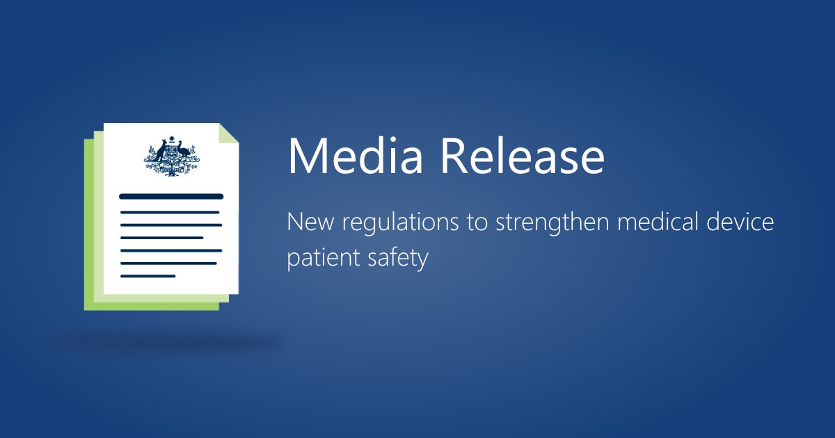 TGAgovau's tweet image. Australians who rely on medical devices will benefit from new measures introduced by the Australian Government to enhance the identification and management of device-related safety concerns.
Read more: tga.gov.au/news/media-rel…