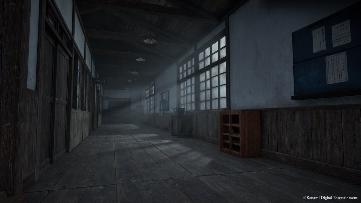 silenthill_jp's tweet image. 『SILENT HILL f』ロケーション紹介④

【戎ヶ丘中学校】

ダム工事などで景気が良かった頃に建てられた、町に不釣り合いなほど立派な学校。
建てられた頃の戎ヶ丘には住人が多く、大勢の子供たちが学校に通っていたという。

▼予約はこちら
konami.com/games/silenthi…

#SILENTHILL #サイレントヒルf…