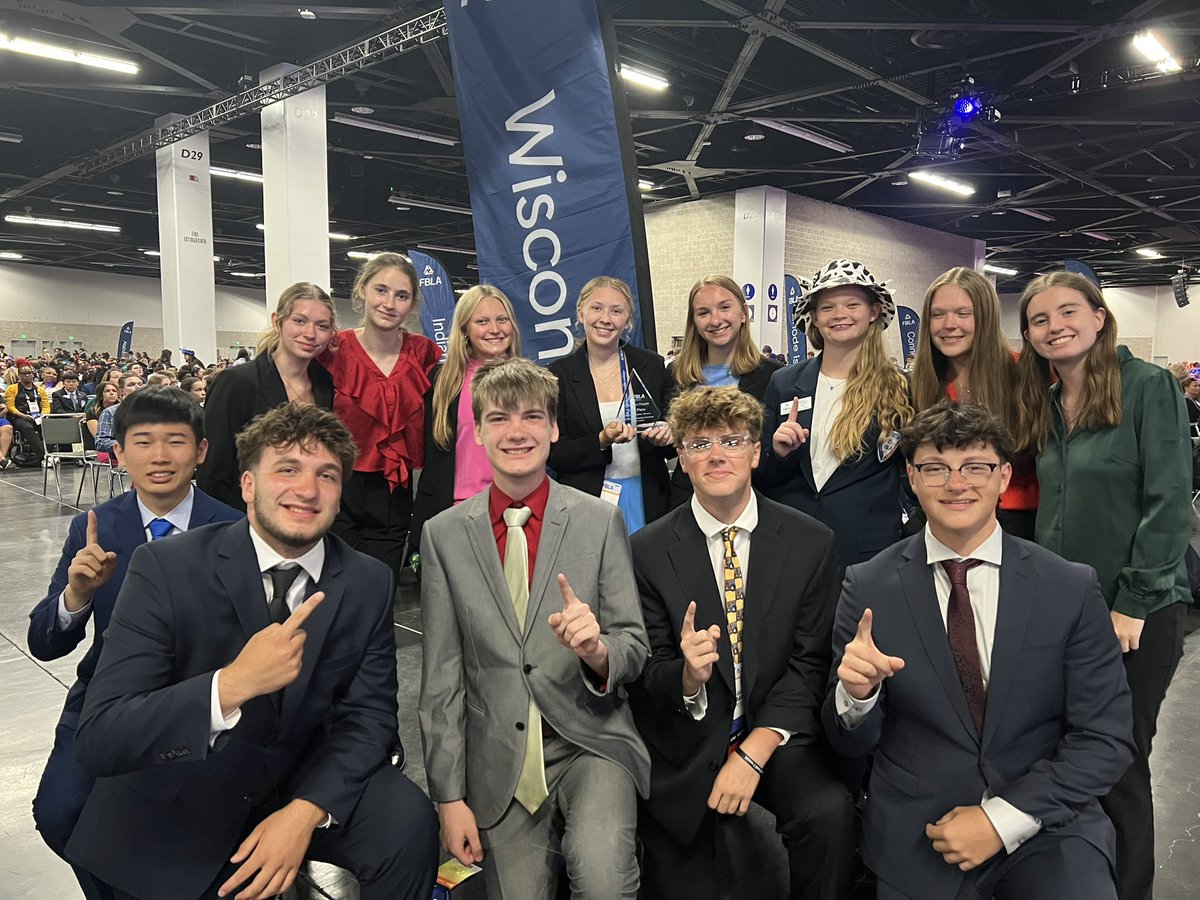 Muskego FBLA wins the Champion Chapter Challenge!  1st in the Nation!  Amazing work by some fantastic student leaders!