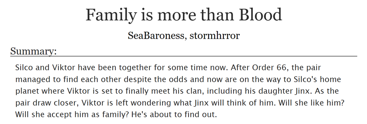 seara_days's tweet photo. #SilvikWeek/#VilcoWeek Day 1: Found Family. 
Just a quick oneshot of the Star Wars AU my friend and I are writing, inspired by the lovely art from @sheepandpencils 

https://t.co/BdxCwrbRIV https://t.co/fb0V0uaTmd