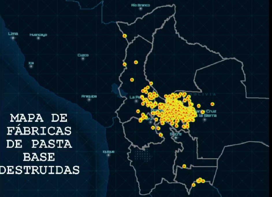 En operativos de interdicción al narcotráfico, en el municipio de Villa Tunari, en Cochabamba, se destruyeron 67 fábricas de pasta base de cocaína y 4 laboratorios de cristalización, en la semana pasada, informó el viceministro de Defensa Social
horizontesonline.com/67-fabricas-de…