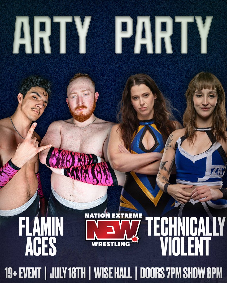 Nation Extreme Wrestling (@newwrestlinginc) on Twitter photo Our first match for July 18th show is here. The hottest tag team in the PNW Technically Violent (<a href="/nmatthewsninja/">Nicole Matthews</a> and <a href="/liiza_hall/">Liiza Hall</a> ) takes on another elite tag team, as the Flamin’ Aces (<a href="/ZayePerez/">Zaye “Playboy” Perez</a> and <a href="/SpencerScottPRO/">Spencer Scott</a>) finally make their NEW debut!
TIX: eventbrite.ca/e/nation-extre… Our first match for July 18th show is here. The hottest tag team in the PNW Technically Violent (<a href="/nmatthewsninja/">Nicole Matthews</a> and <a href="/liiza_hall/">Liiza Hall</a> ) takes on another elite tag team, as the Flamin’ Aces (<a href="/ZayePerez/">Zaye “Playboy” Perez</a> and <a href="/SpencerScottPRO/">Spencer Scott</a>) finally make their NEW debut!
TIX: eventbrite.ca/e/nation-extre…