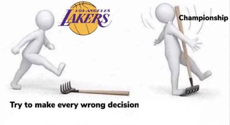 Lakers were on the verge of giving their MLE to 37 year old Brook Lopez or capela, to be a stop gap, and are now gonna luck their way into a 15/10 center who’s 26 lmfaooo incredible
