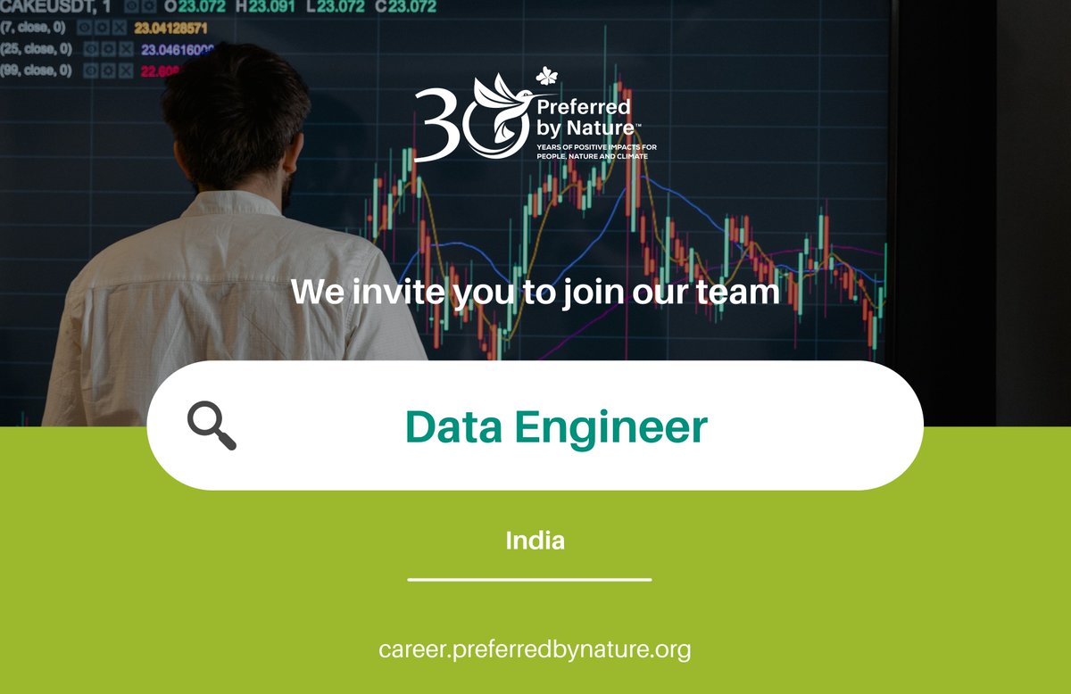📊Ready to simplify complexity &amp; help shape smarter, more integrated systems? We’re looking for a Data Engineer to redesign our Salesforce architecture, improve #data flows, and build a more scalable, user-friendly #digital environment.

Apply here 👉career.preferredbynature.org/jobs/5845732-d…