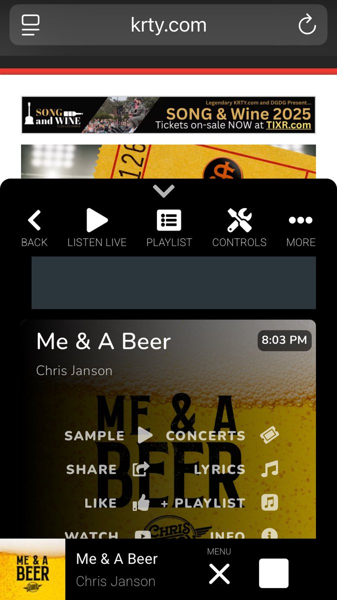 ⁦<a href="/janson_chris/">Chris Janson</a>⁩ ⁦<a href="/kellylynnjanson/">Kelly Janson</a>⁩  ⁦<a href="/KRTY/">KRTY Legendary Country</a>⁩ what a great end to the weekend y’all!